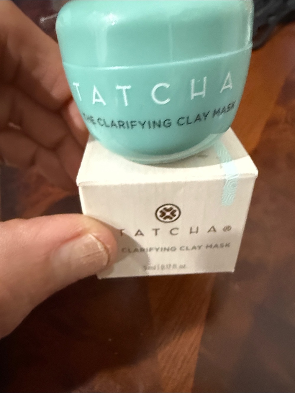 Tatcha The Clarifying Clay Mask - Beige with Gold Logo